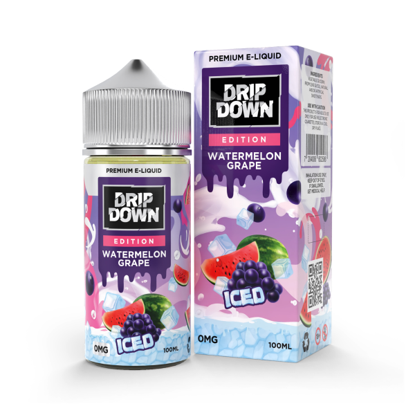 Drip Down E-Juice – Watermelon Grape Ice 100ml In Pakistan